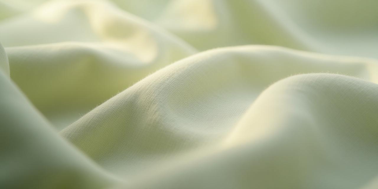 Close up of high-quality sustainable organic linen fabric weave