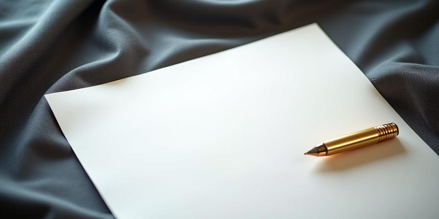 Close up of a legal contract on high-quality woven textile background